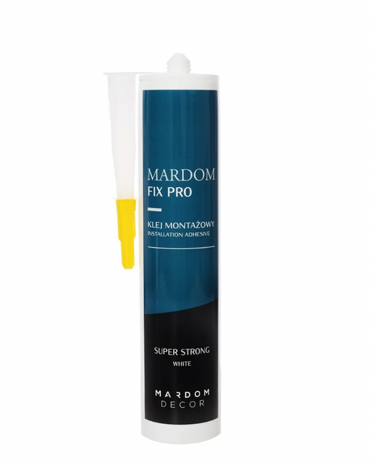 Cartouche de colle Mardom FIX PRO - Adhésif de montage sans solvant pour moulures et plinthes