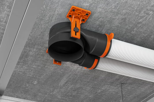 Boîte plenum ERGOVENT AERO-PRO SLIM BOX 2×75 – raccordement diffuseur ventilation