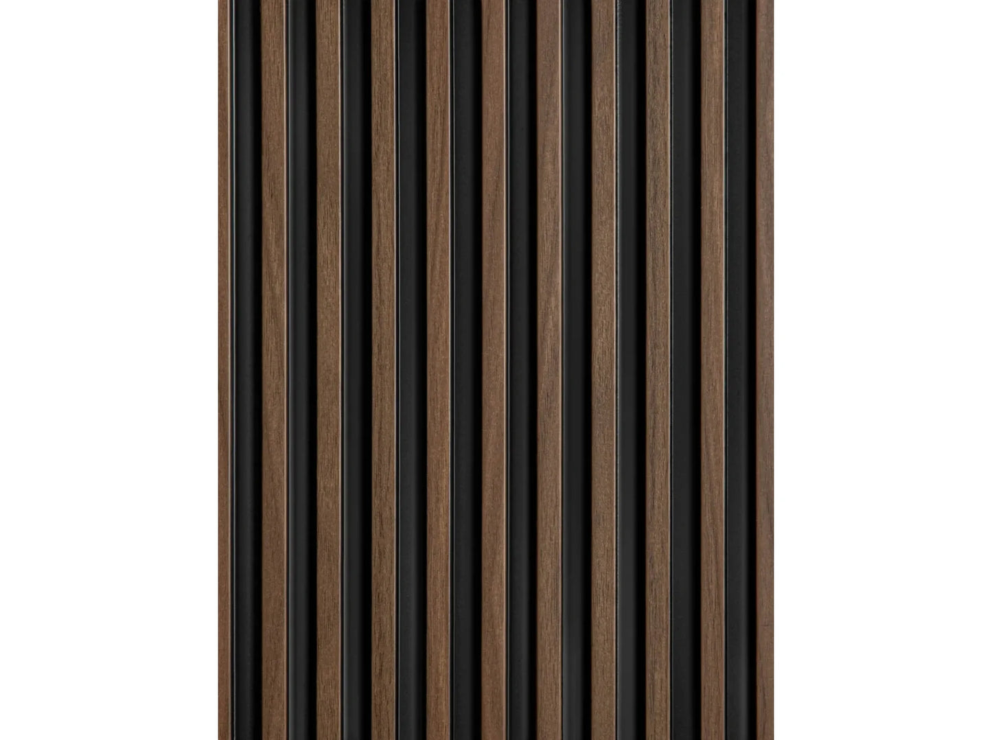 Panneau mural 3D Stretto L0104 - Chêne foncé - 270 x 12 x 1,2 cm