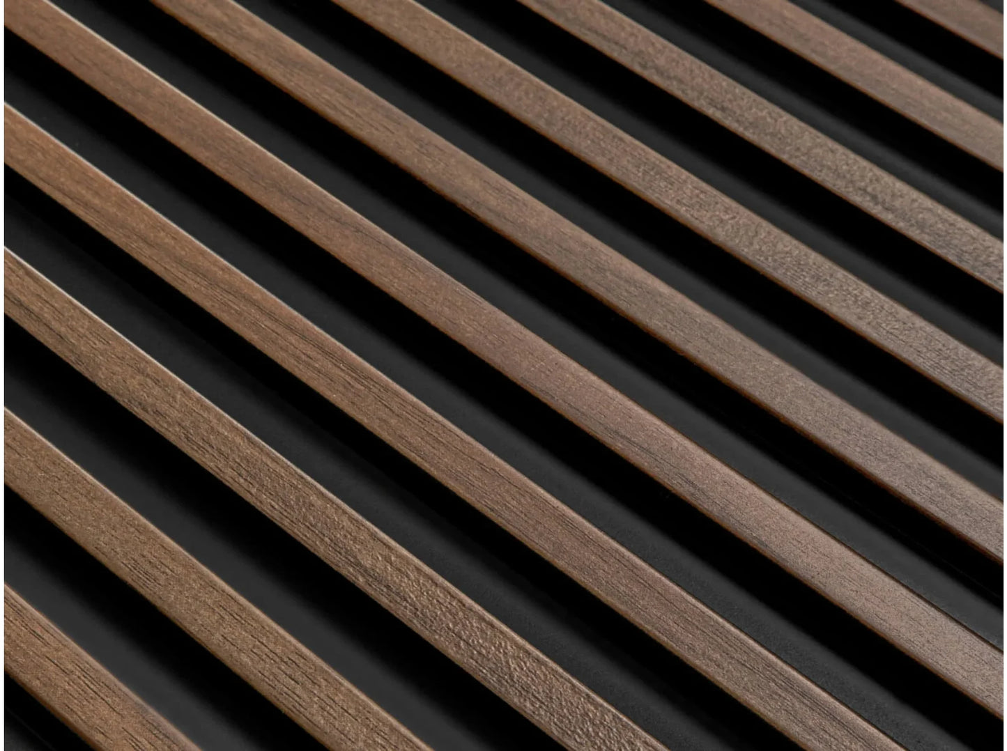 Panneau mural 3D Stretto L0104 - Chêne foncé - 270 x 12 x 1,2 cm