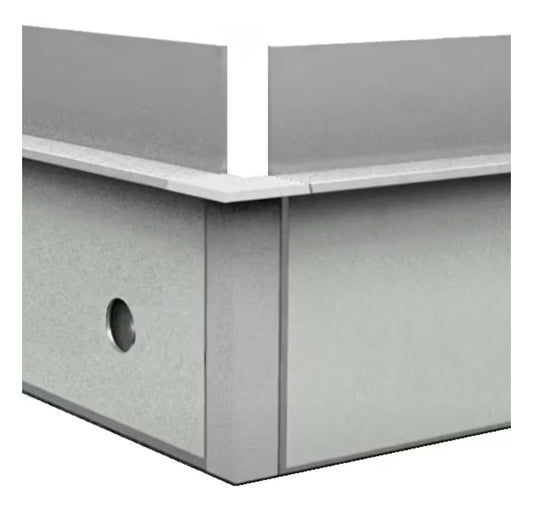 Raccord pour Angle Sortant 90° – Profilés Plinthe Invisible 60 mm