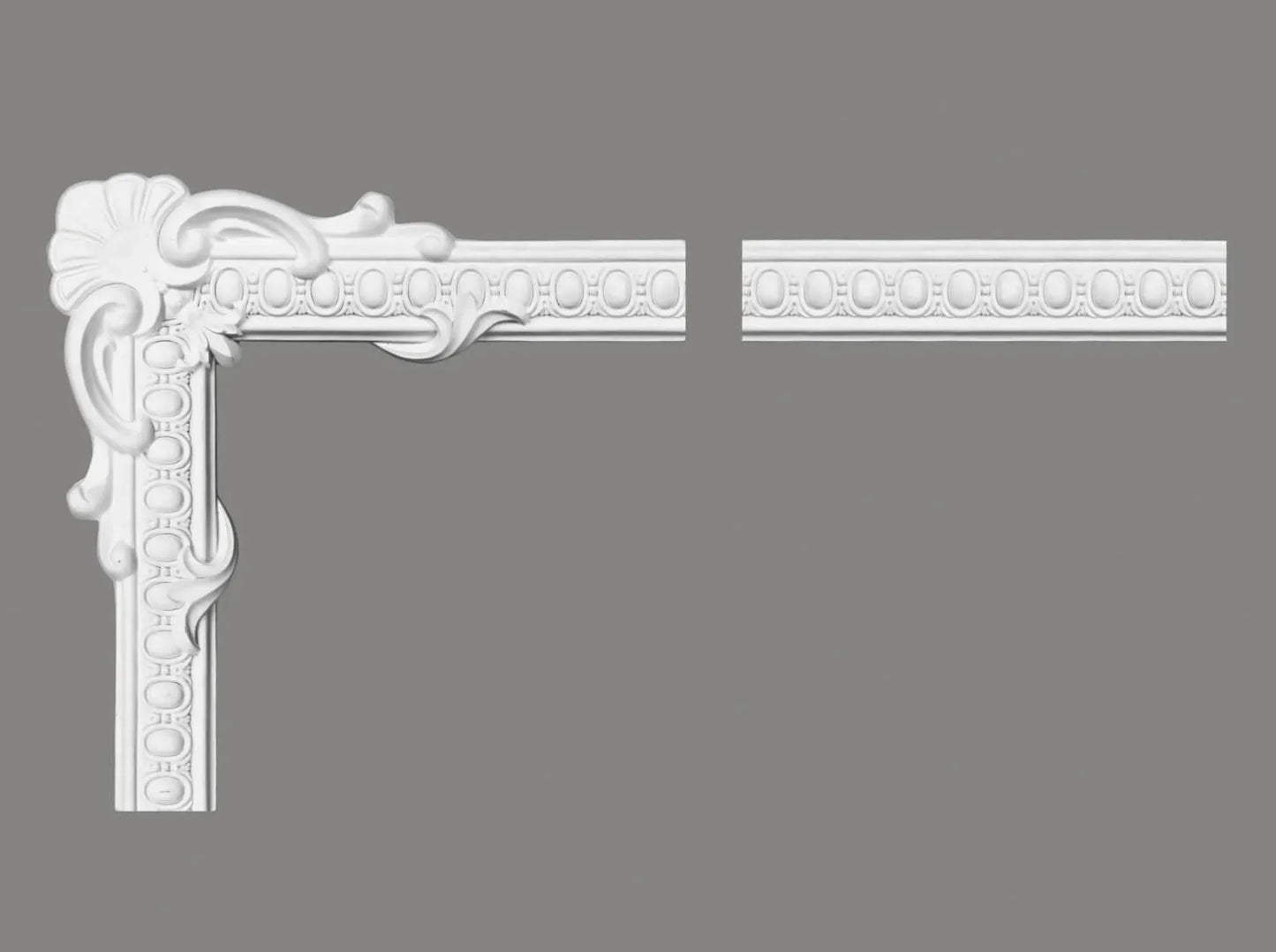 Vue d'un Angle Moulure MDC250-11 de dimension 50 x 50 x 2 cm en ProFoam