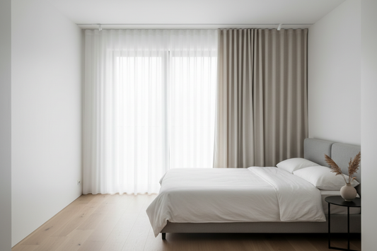 Double rail rideaux plafond - ambiance premium