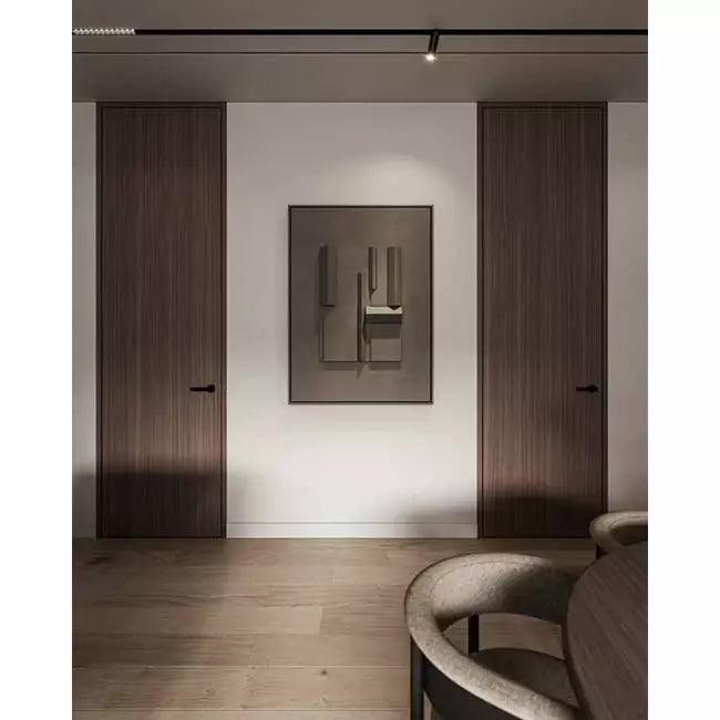 Pose d’une grille LINEO PRO PUZZLE 105 cm sans cadre, encastrée dans plafond avec rendu invisible