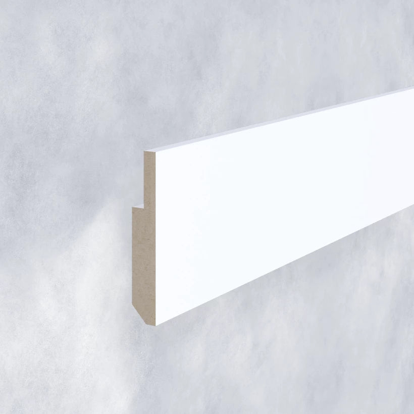 Plinthe MDF décorative 2,8 m avec canal LED intégré – vue complète du produit