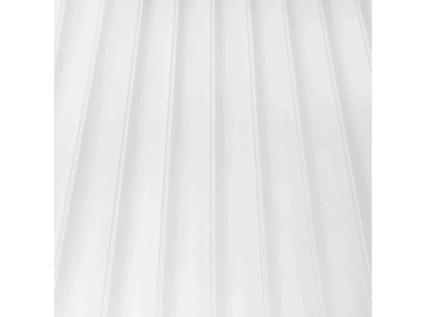 Gros plan sur les rainures verticales du panneau mural Lumio WP002 - effet 3D blanc
