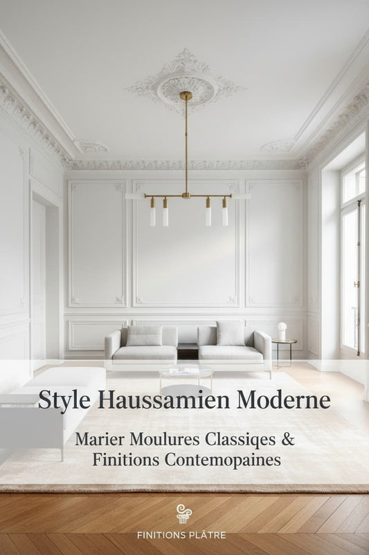 Style Haussmannien Moderne : Marier Moulures Classiques et Finitions Contemporaines