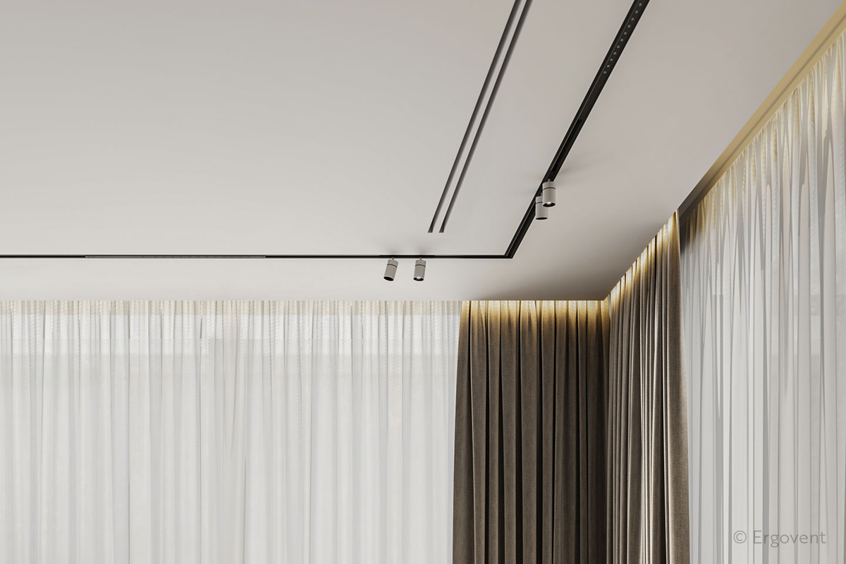 Diffuseur Linéaire Invisible Climatisation LINEO PRO CONDI 125 – 2 Fentes – ERGOVENT