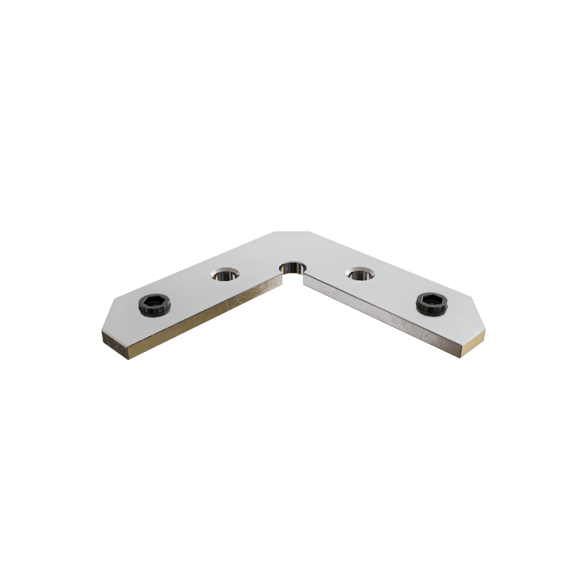 Connecteur d'angle de 90° Profilé Tringle à Rideaux Invisible Aluminium