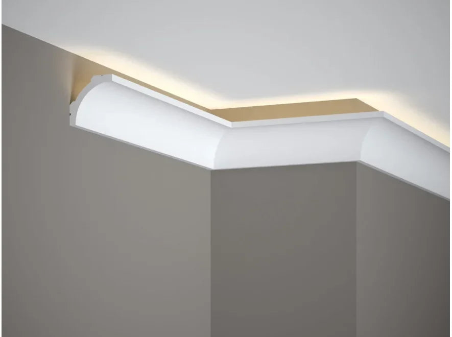 Corniche LED MD210 avec éclairage indirect au plafond