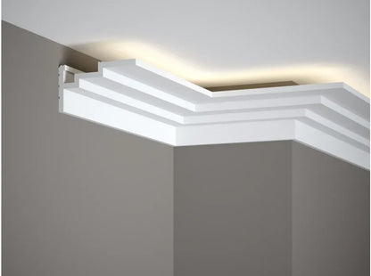 Corniche LED QL025 pour éclairage indirect au plafond