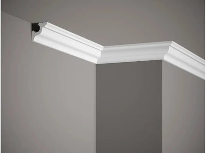 Corniche plafond MD172 Mardom Decor 4 x 4 cm installée en angle