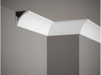 Corniche plafond MD380 Mardom Decor 6,7 x 6,7 cm au profil arrondi