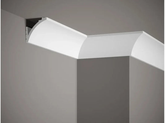 Corniche plafond MD380 Mardom Decor 6,7 x 6,7 cm au profil arrondi