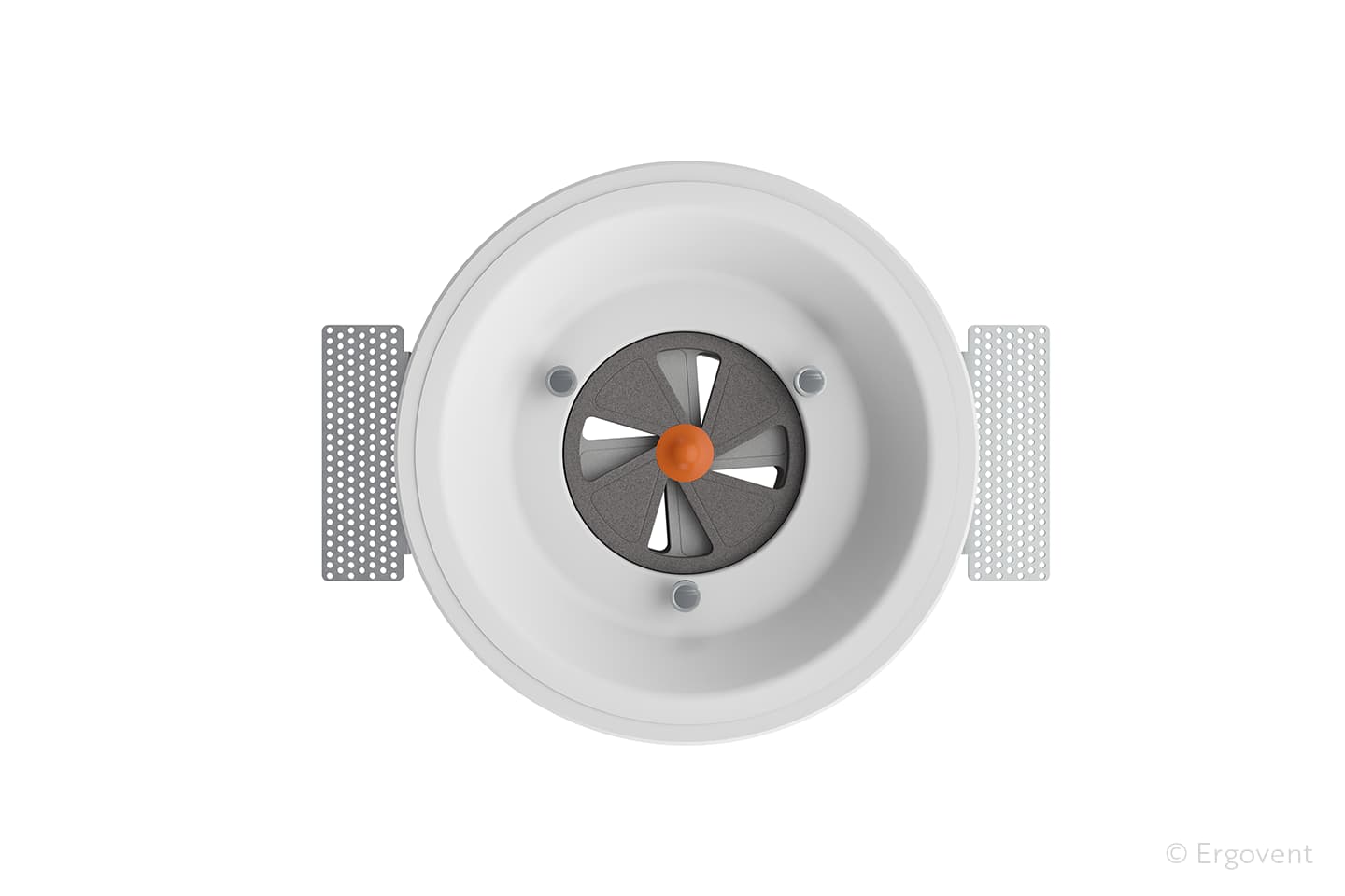 mecanisme diffuseur ventilation rond ergovent rondo coanda reglage debit air interieur