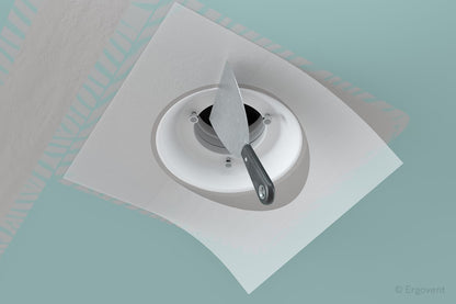 installation diffuseur ventilation plafond faux plafond placo raccord gaine ventilation ergovent