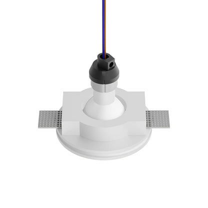 Spot invisible rond Ø100 avec douille GU10 et système de fixation au plafond