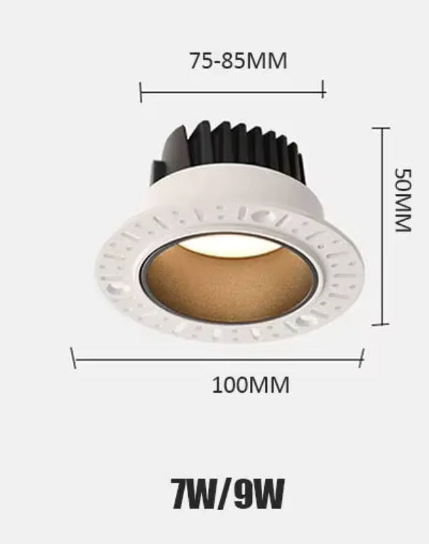 Spot LED Encastrable Invisible noir – Moderne & Discret