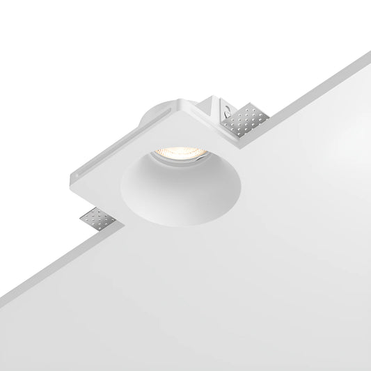 Intégration du spot invisible carré dans un plafond en plaques de plâtre