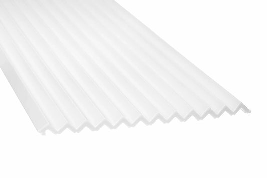 Profil du panneau mural WP003T Vivid 200 cm montrant la succession de facettes triangulaires