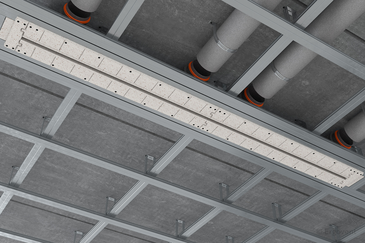 accordement du diffuseur climatisation LINEO-PRO CONDI 125 aux gaines de ventilation