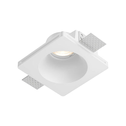 Spot encastrable invisible en plâtre carré avec douille GU10