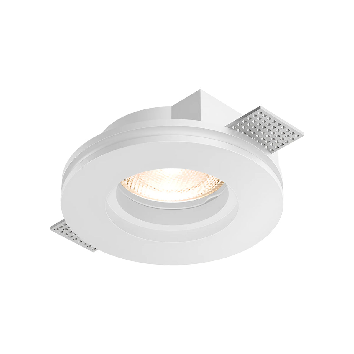 Spot invisible encastré en plâtre rond Ø100 mm avec ampoule GU10