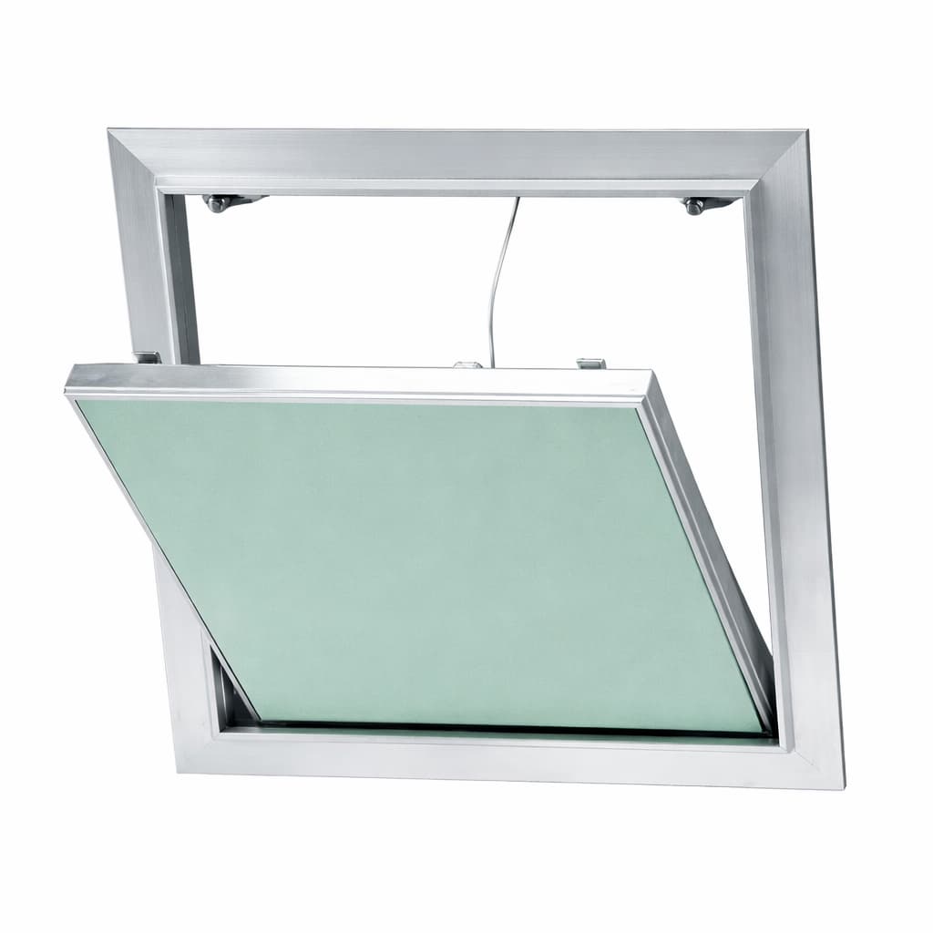 trappe de visite invisible placo ouverture pousser lacher cadre aluminium encastre plafond mur ba13 acces technique