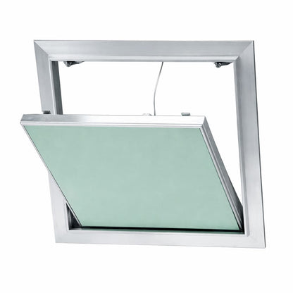 trappe de visite invisible placo ouverture pousser lacher cadre aluminium encastre plafond mur ba13 acces technique