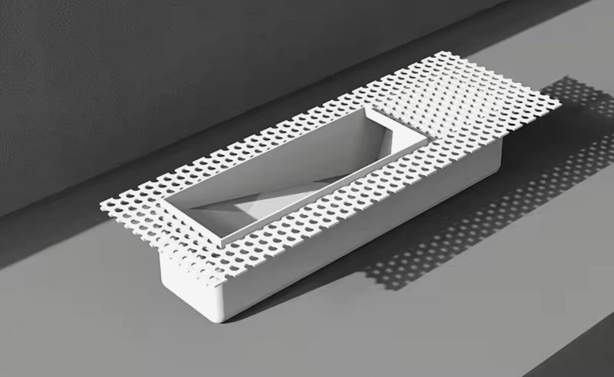 Spot LED mural encastré avec structure oblique – luminaire moderne sans garniture pour ambiance tamisée