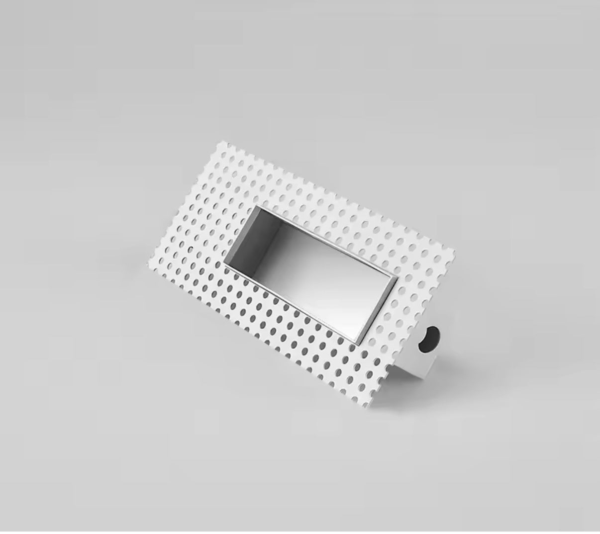 Spot LED encastrable sans cadre avec finition blanche – composant d’éclairage mural discret