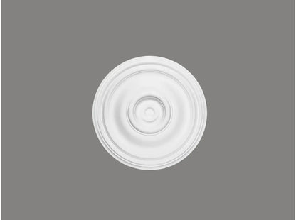 Rosace de plafond décorative blanche B3030 en polyuréthane, diamètre 37,5 cm – idéale pour sublimer un luminaire suspendu