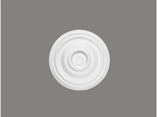 Rosace de plafond décorative blanche B3030 en polyuréthane, diamètre 37,5 cm – idéale pour sublimer un luminaire suspendu