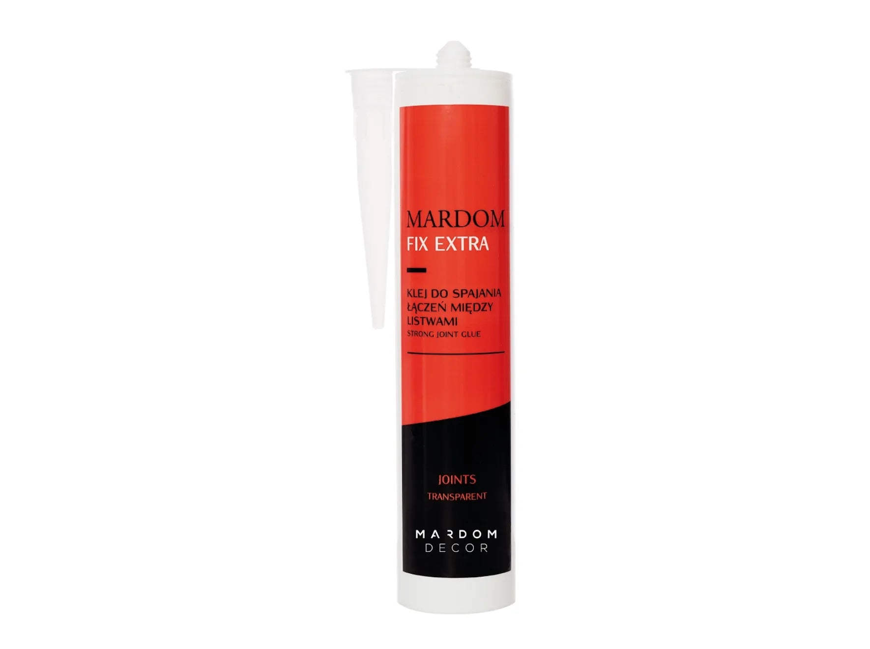 Cartouche de colle pour joints MARDOM FIX EXTRA 310ml, adhésif acrylique blanc pour finition et assemblage de corniches et moulures décoratives