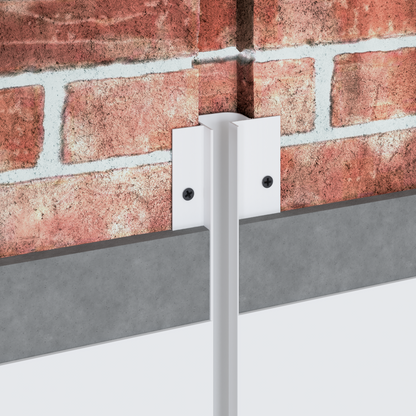 Installation du profilé LED encastré P12 en aluminium sur mur, système de fixation intégré pour finition professionnelle.