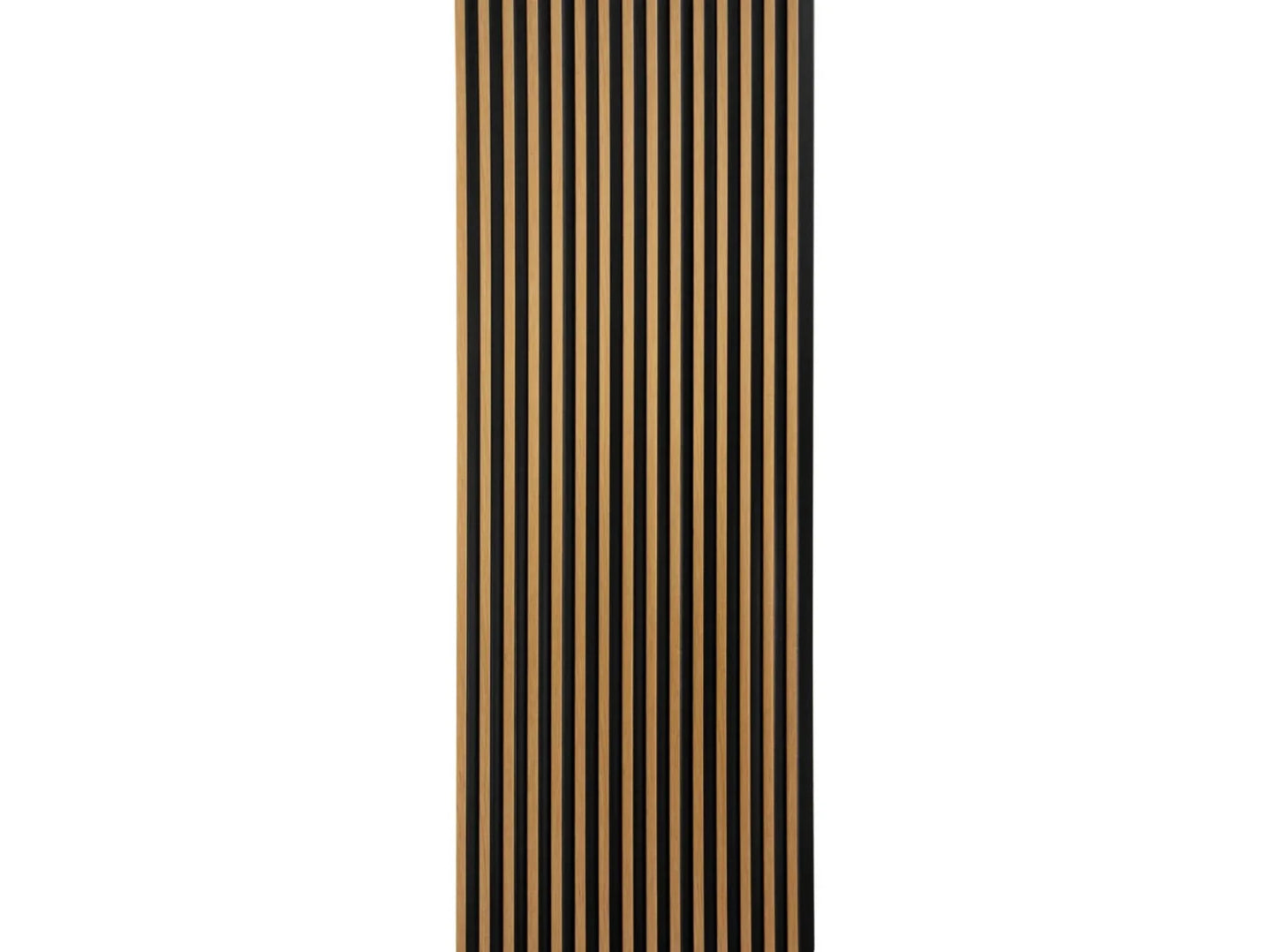 Panneau mural 3D complet Stretto L0105 en chêne naturel - dimensions 270 x 12 x 1,2 cm