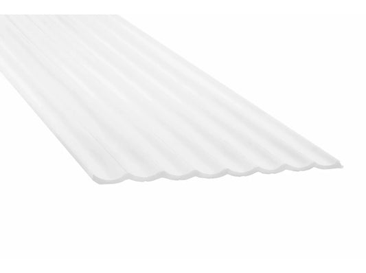 Panneau mural 3D Lumio WP002 de 270 cm vu en perspective - design ondulé blanc moderne