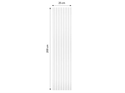 Dimensions du panneau mural 3D WP001T Duna 200 x 25 cm