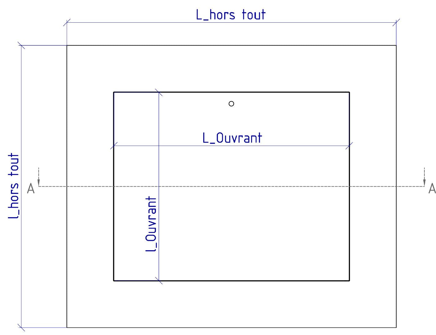 trappe cloison invisible avec serrure