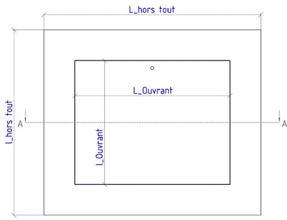 trappe cloison invisible avec serrure