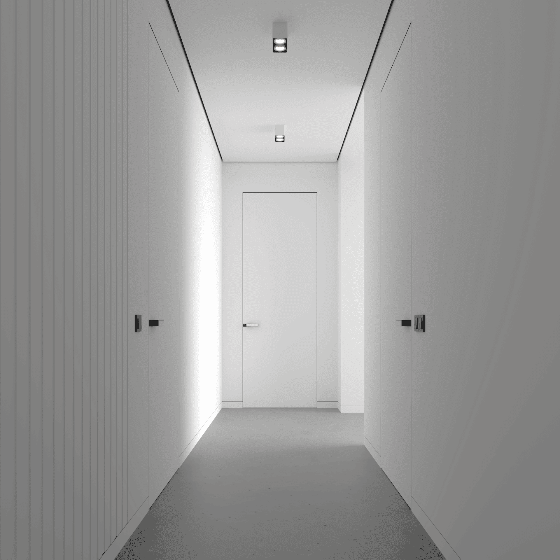 Effet lumineux moderne d’un profilé LED joint creux au plafond, éclairage indirect
