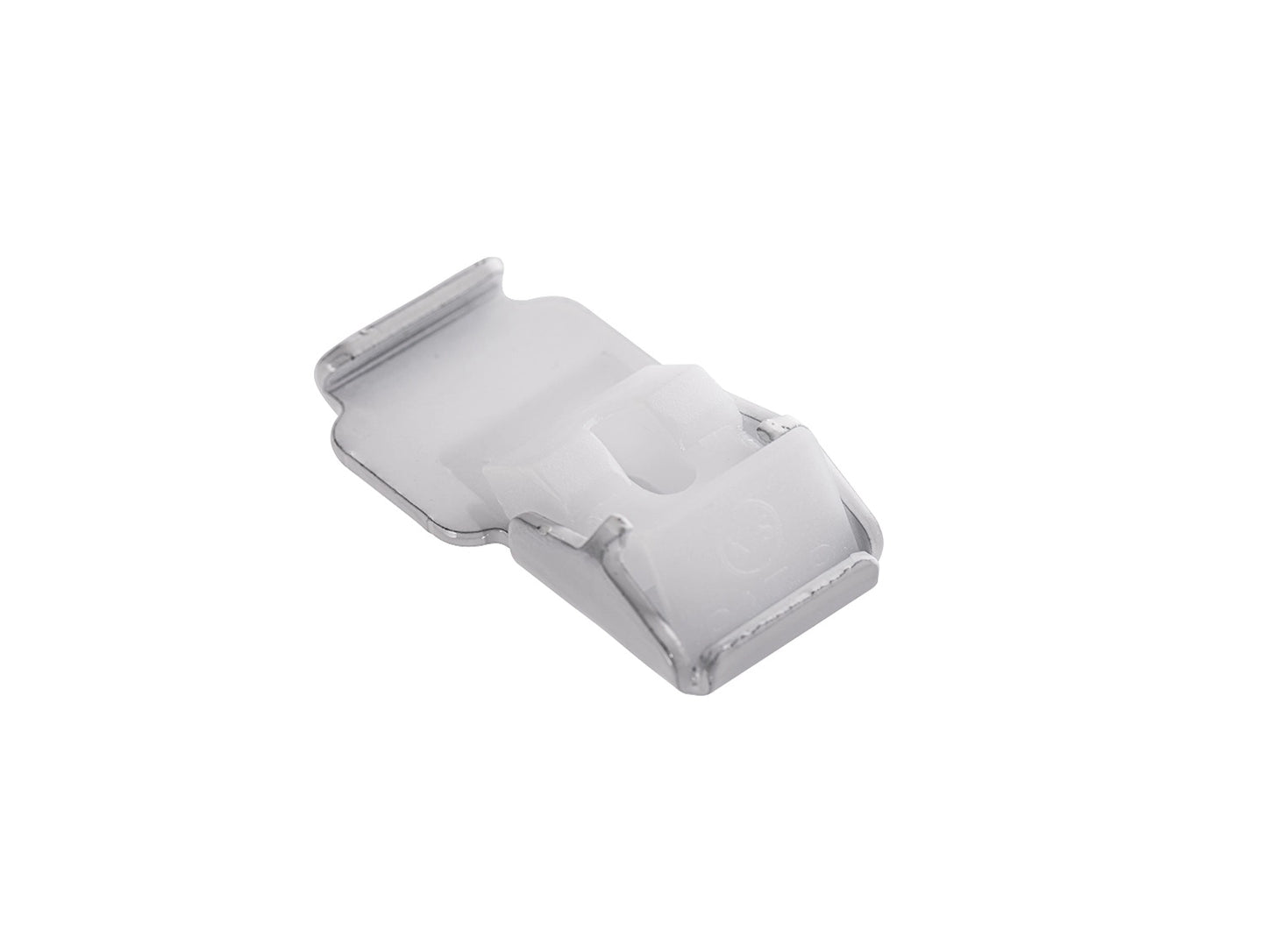 Support de fixation métallique pour rail à rideaux S100, montage stable et durable.