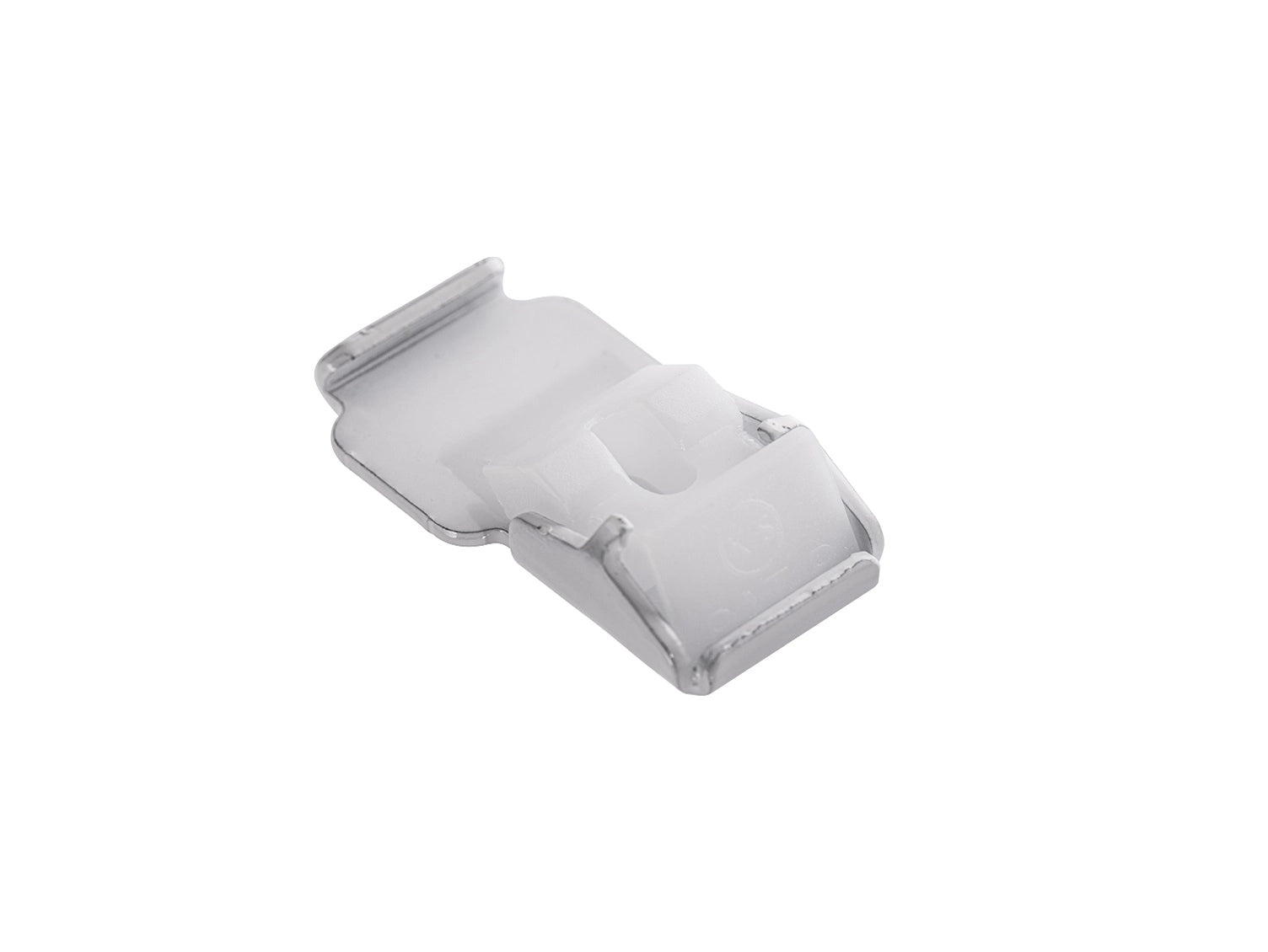 Support de fixation métallique pour rail à rideaux S100, montage stable et durable.